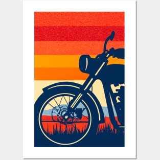 Motorcycle 1970’s Graphic Design Posters and Art